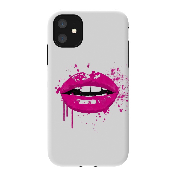 iPhone 11 StrongFit Pink Lips by Alemi