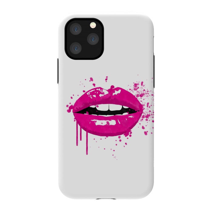 iPhone 11 Pro StrongFit Pink Lips by Alemi