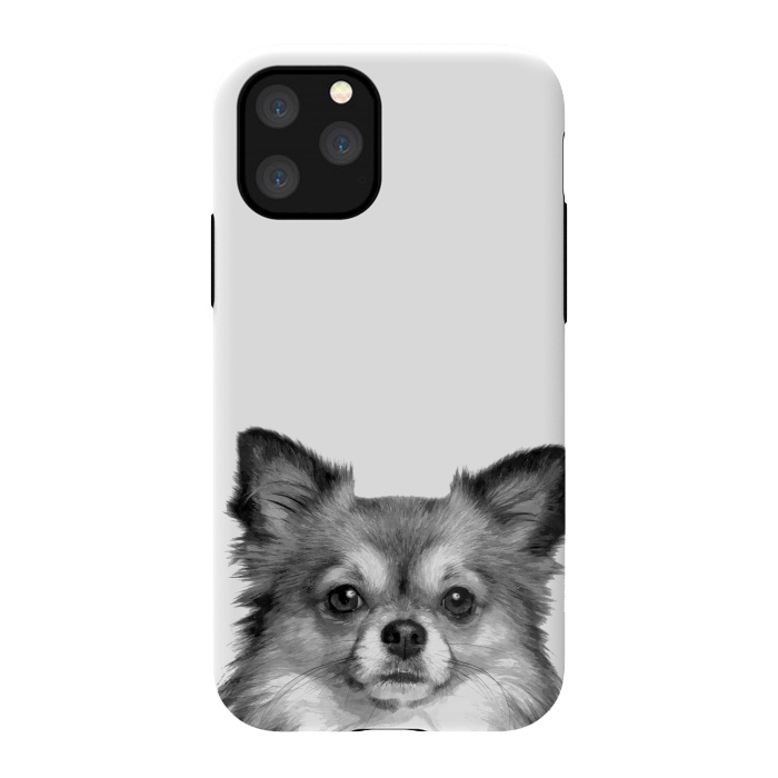 iPhone 11 Pro StrongFit Black and White Chihuahua Portrait by Alemi