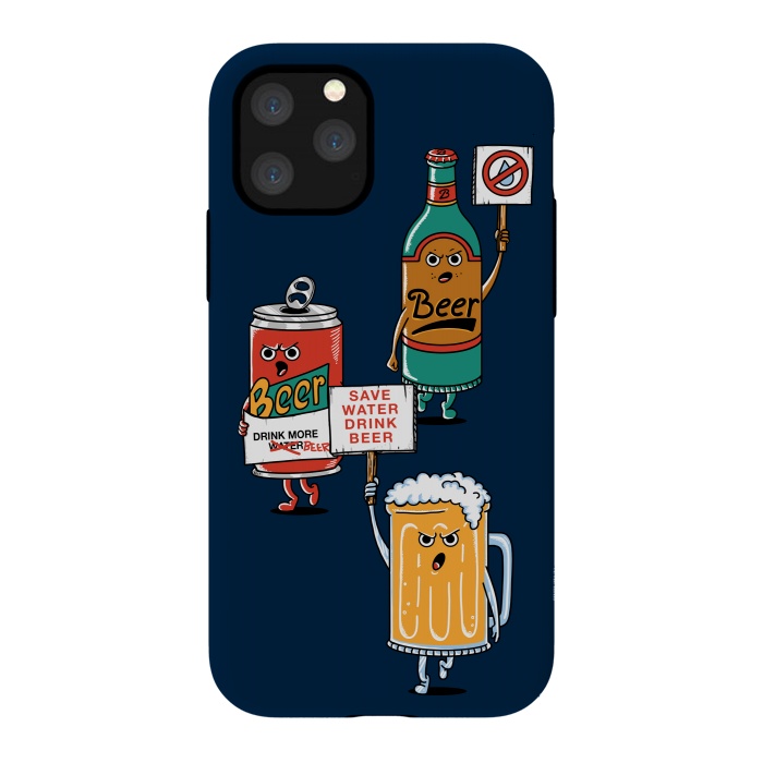 iPhone 11 Pro StrongFit Save Water Drink Beer by Coffee Man