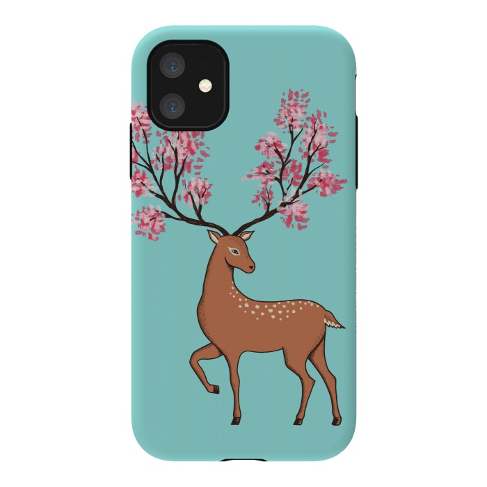 iPhone 11 StrongFit Natural Deer by Coffee Man
