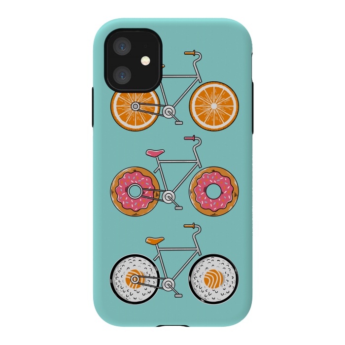 iPhone 11 StrongFit Food Bicycle by Coffee Man