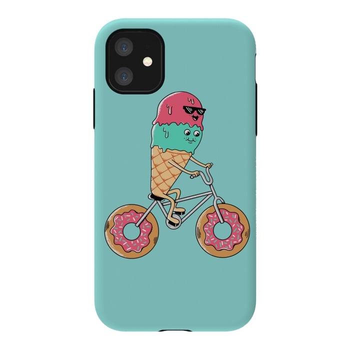 iPhone 11 StrongFit Donut Bicycle by Coffee Man