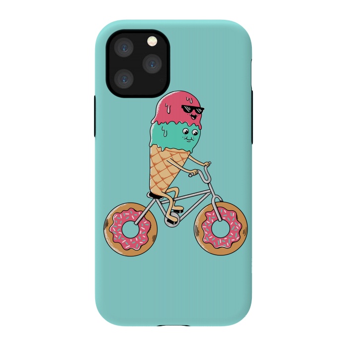 iPhone 11 Pro StrongFit Donut Bicycle by Coffee Man