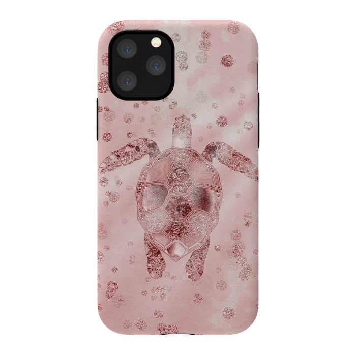 iPhone 11 Pro StrongFit Glamorous Sea Turtle by Andrea Haase