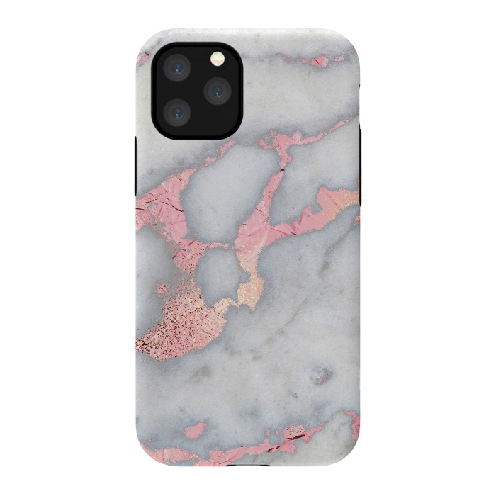 iPhone 11 Pro StrongFit Marble with Rose Gold Veins by  Utart