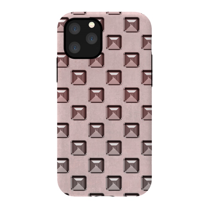 iPhone 11 Pro StrongFit Soft Pink Shiny Gemstones by Andrea Haase