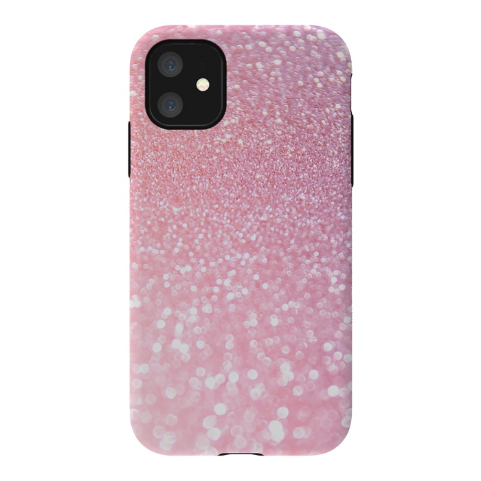 iPhone 11 StrongFit Girly Rose Gold Glitter by  Utart