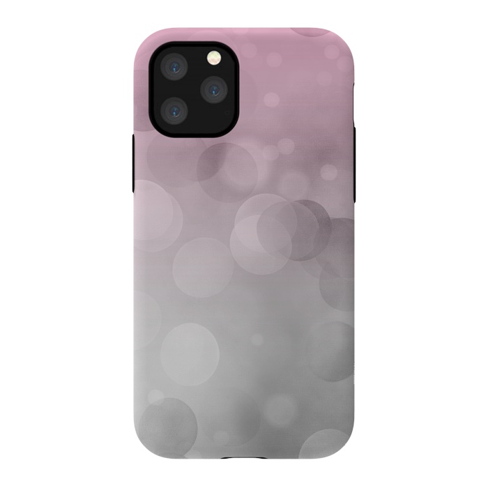 iPhone 11 Pro StrongFit Floating Lense Flares In Grey And Pink by Andrea Haase