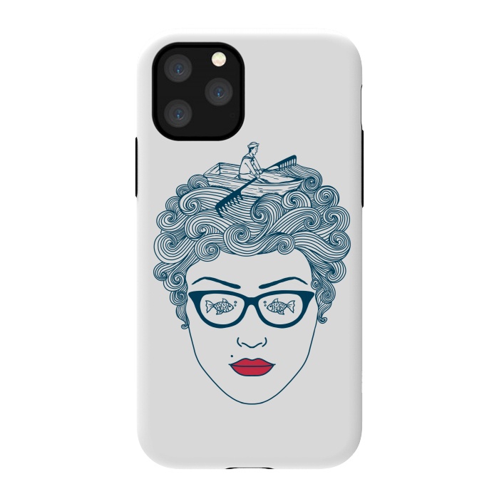 iPhone 11 Pro StrongFit Lady Ocean by Coffee Man