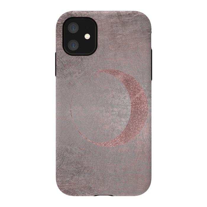 iPhone 11 StrongFit Rose Gold Half Moon 2 by Andrea Haase