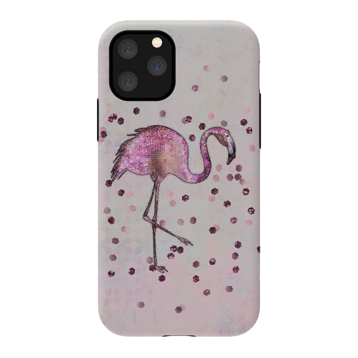 iPhone 11 Pro StrongFit Glamorous Flamingo by Andrea Haase
