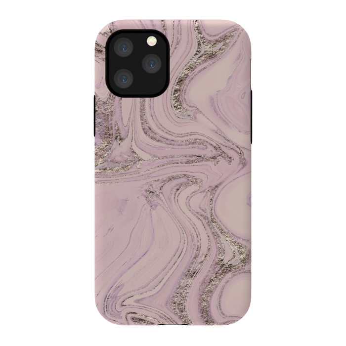 iPhone 11 Pro StrongFit Glamorous Sparke Soft Pink Marble 2 by Andrea Haase