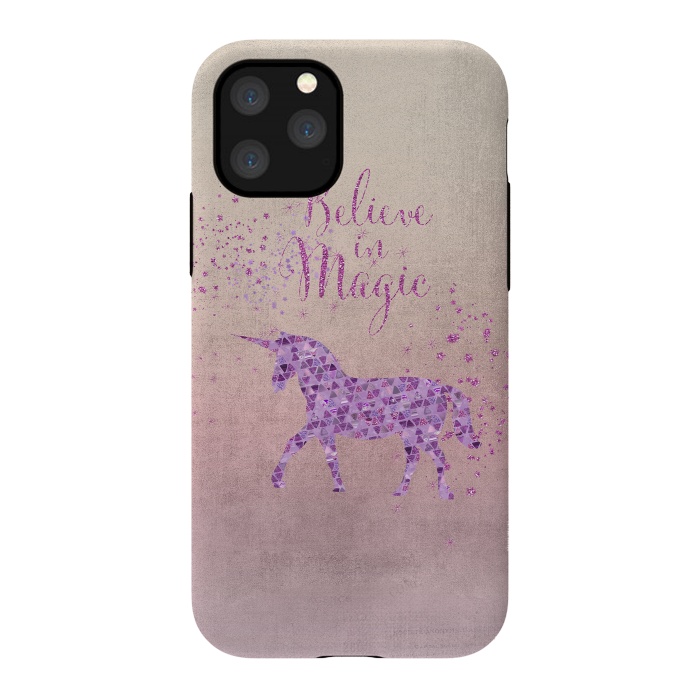 iPhone 11 Pro StrongFit Unicorn Believe In Magic by Andrea Haase