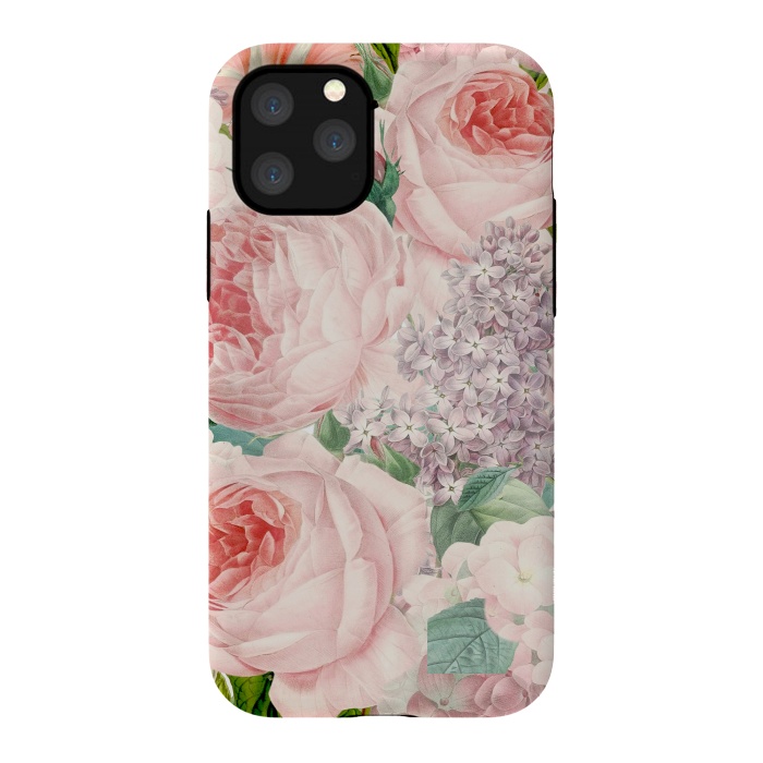 iPhone 11 Pro StrongFit Pink Retro Watercolor Roses by  Utart