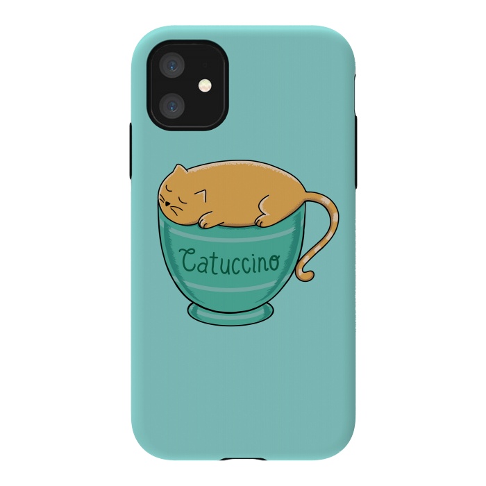 iPhone 11 StrongFit Cattuccino by Coffee Man