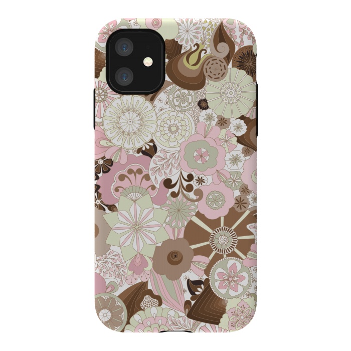 iPhone 11 StrongFit Flowers, Flowers Everywhere by Paula Ohreen