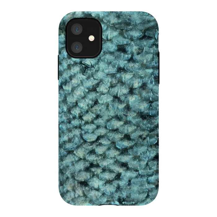 iPhone 11 StrongFit Shimmering Fish Scale  by Andrea Haase