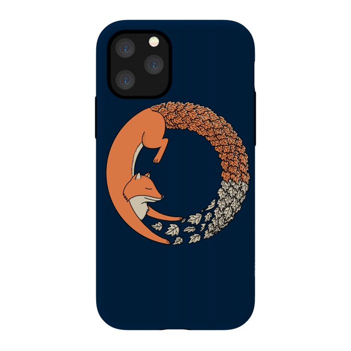 iPhone 11 Pro StrongFit Fox Circle 2 by Coffee Man