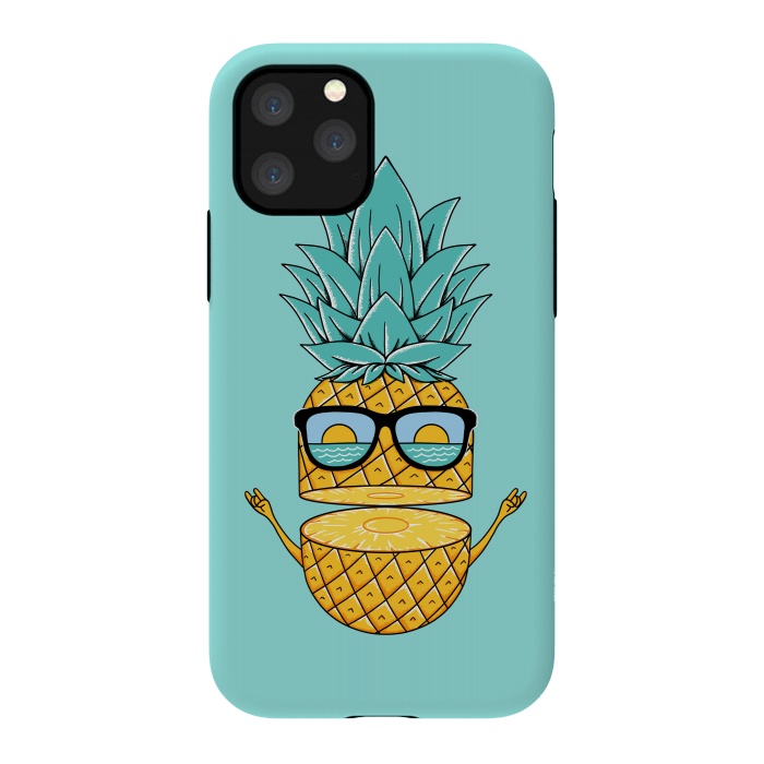 iPhone 11 Pro StrongFit Pineapple Sunglasses by Coffee Man