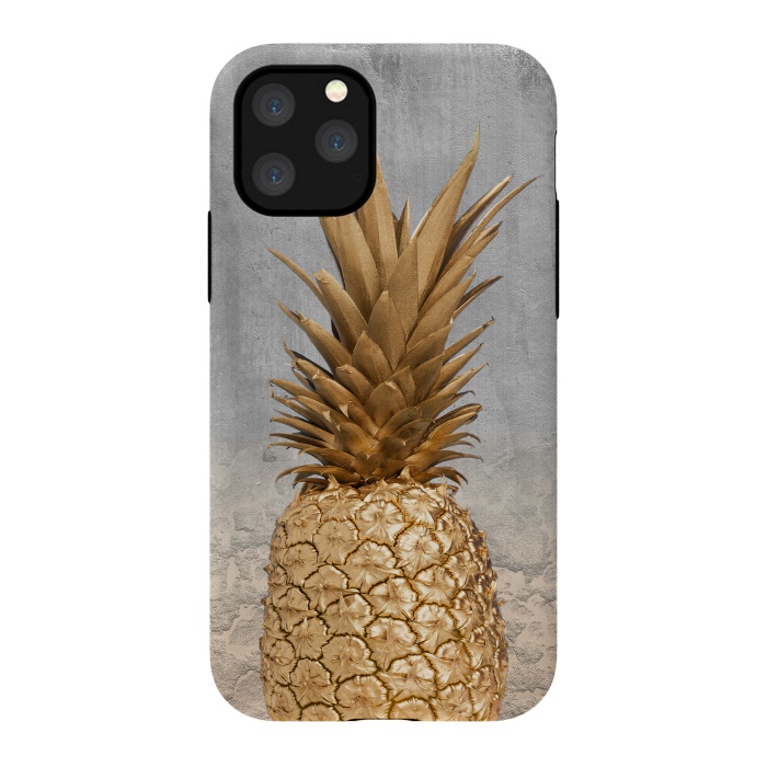 iPhone 11 Pro StrongFit Gold Pineapple and Marble by  Utart