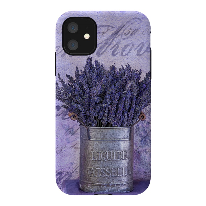 iPhone 11 StrongFit Lavender Bouquet In Tin Can by Andrea Haase