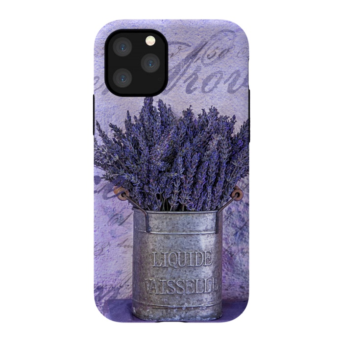 iPhone 11 Pro StrongFit Lavender Bouquet In Tin Can by Andrea Haase