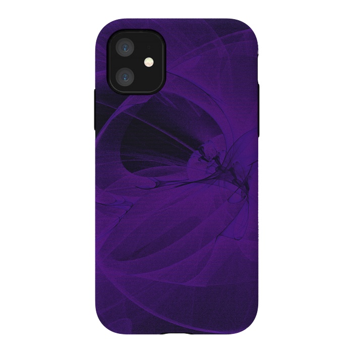 iPhone 11 StrongFit Purple Fractals by Andrea Haase