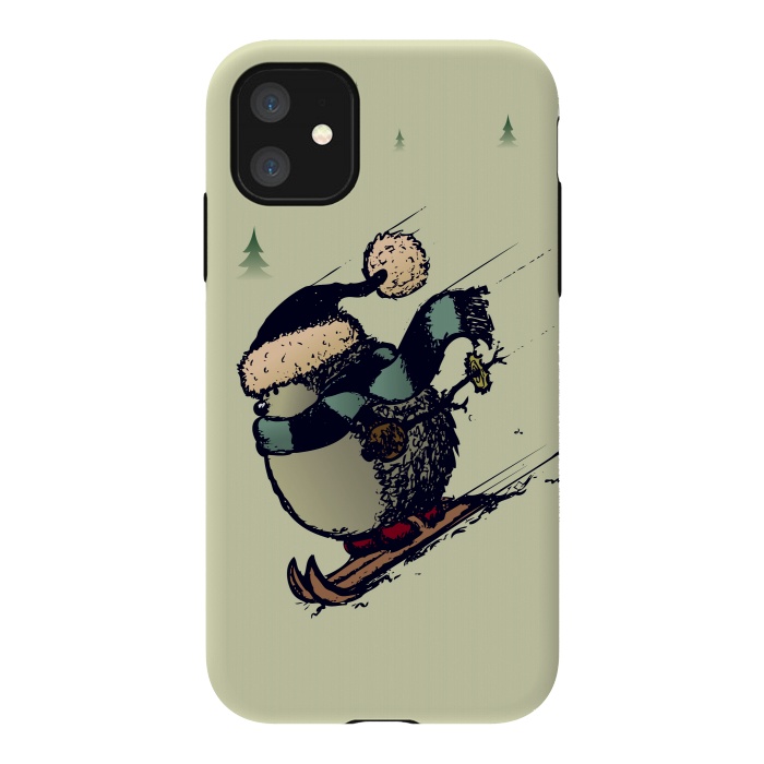 iPhone 11 StrongFit Skier  by Mangulica