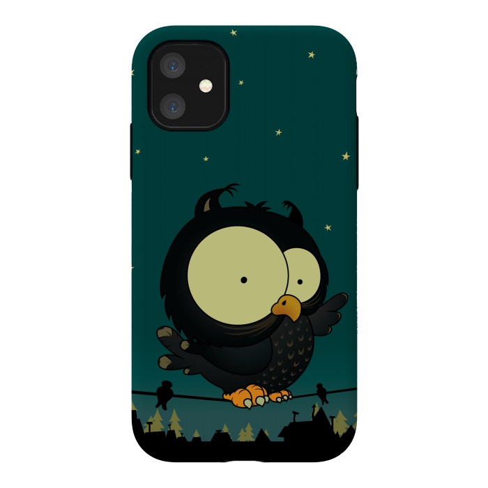 iPhone 11 StrongFit Little Owl by Mangulica