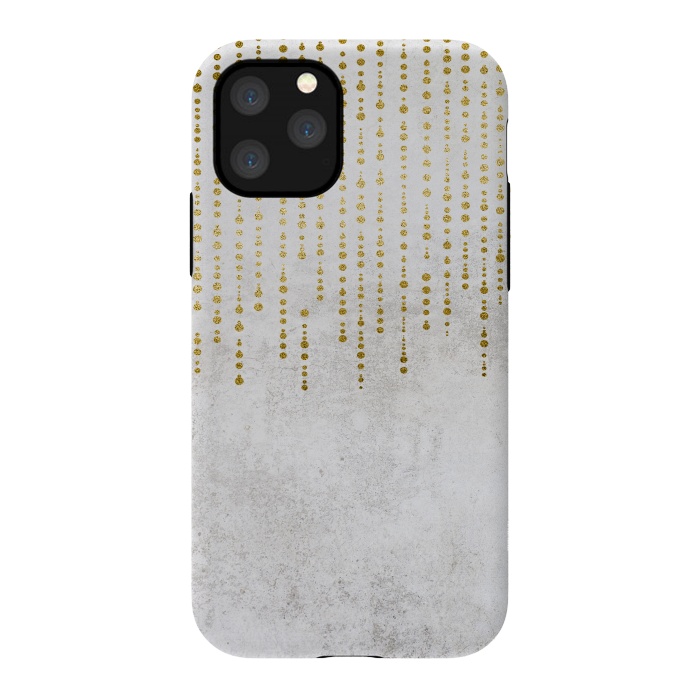 iPhone 11 Pro StrongFit Golden Rhinestone Embellishment by Andrea Haase