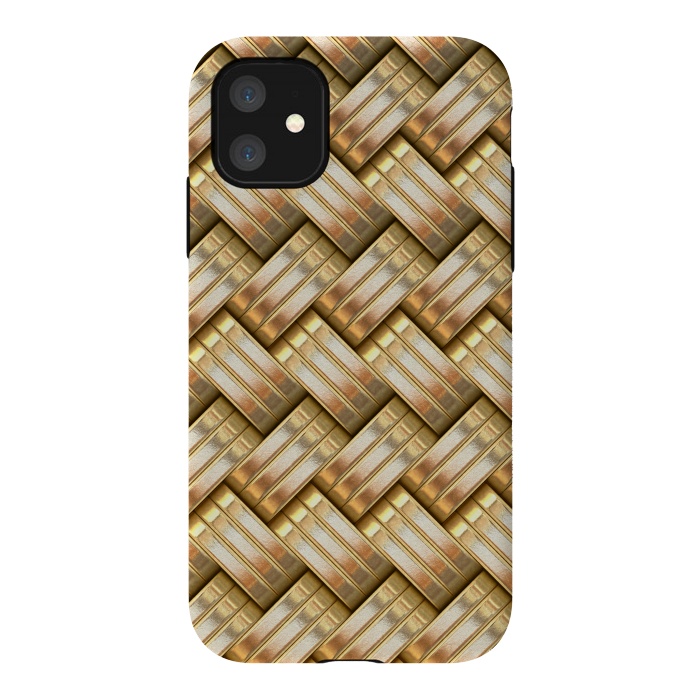 iPhone 11 StrongFit Golden Weave by Andrea Haase