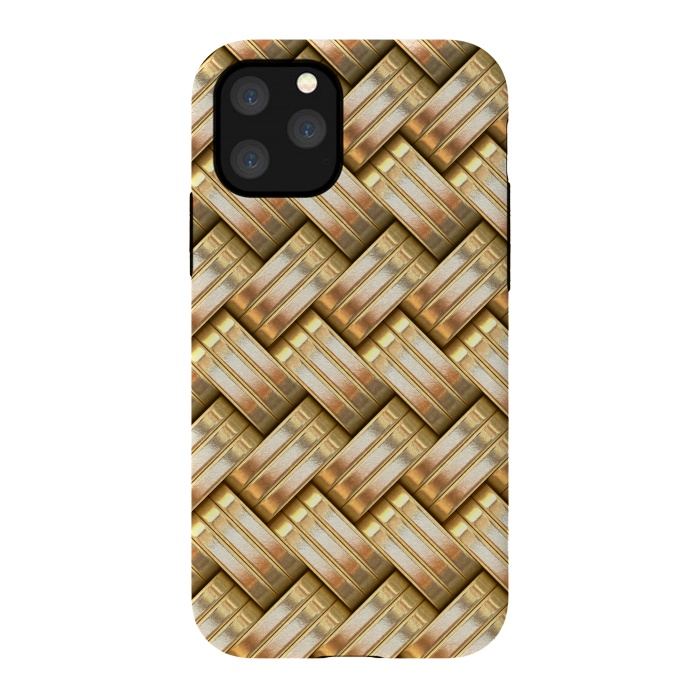 iPhone 11 Pro StrongFit Golden Weave by Andrea Haase