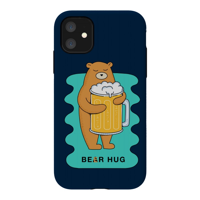 iPhone 11 StrongFit Beer Hug by Coffee Man