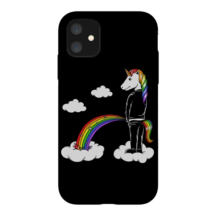 iPhone 11 StrongFit Unicorn Rainbow by Coffee Man