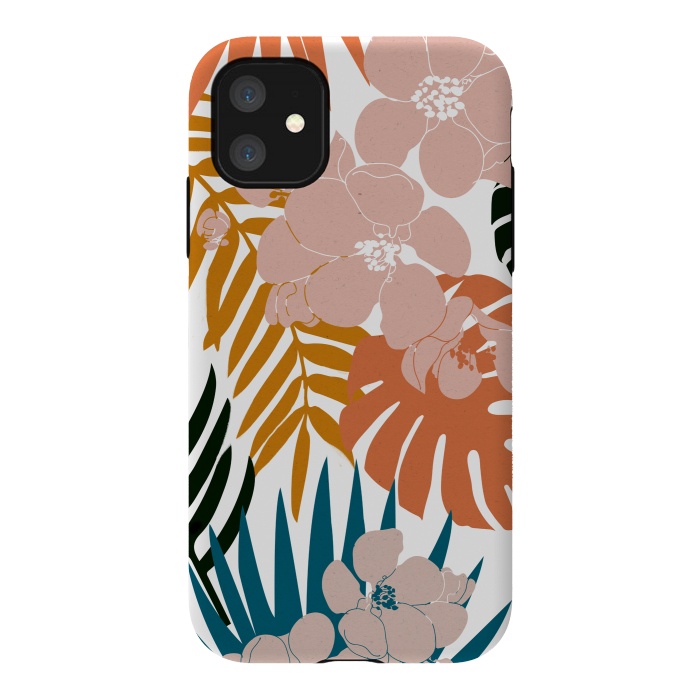 iPhone 11 StrongFit Palms and Bloom by Uma Prabhakar Gokhale