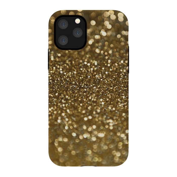 iPhone 11 Pro StrongFit Glittering Faux Gold Glitter by Andrea Haase
