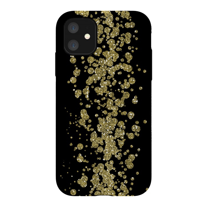 iPhone 11 StrongFit Glamorous Golden Glitter by Andrea Haase
