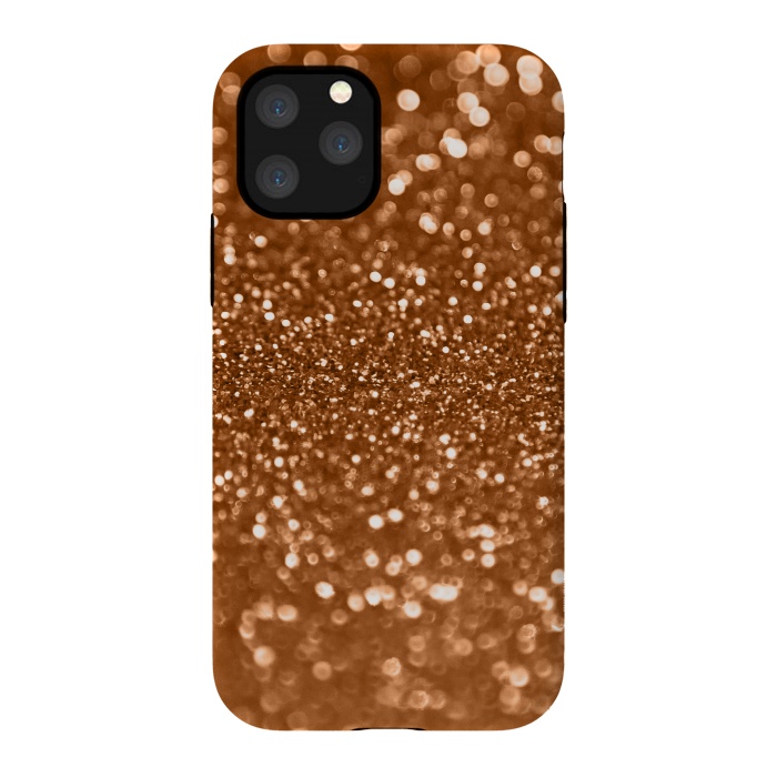 iPhone 11 Pro StrongFit Copper Glamour Glitter 2 by Andrea Haase