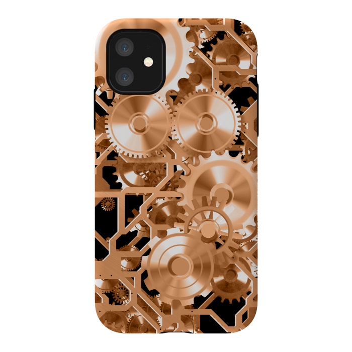 iPhone 11 StrongFit Copper Steampunk by Andrea Haase