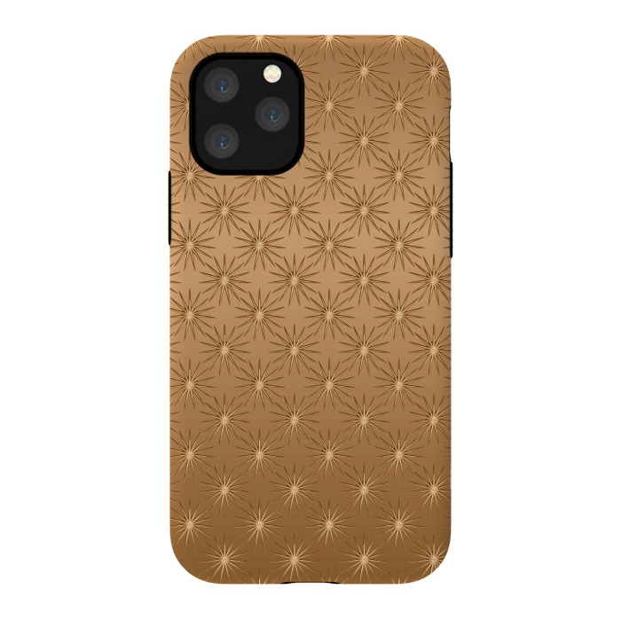 iPhone 11 Pro StrongFit Copper Star Pattern by Andrea Haase