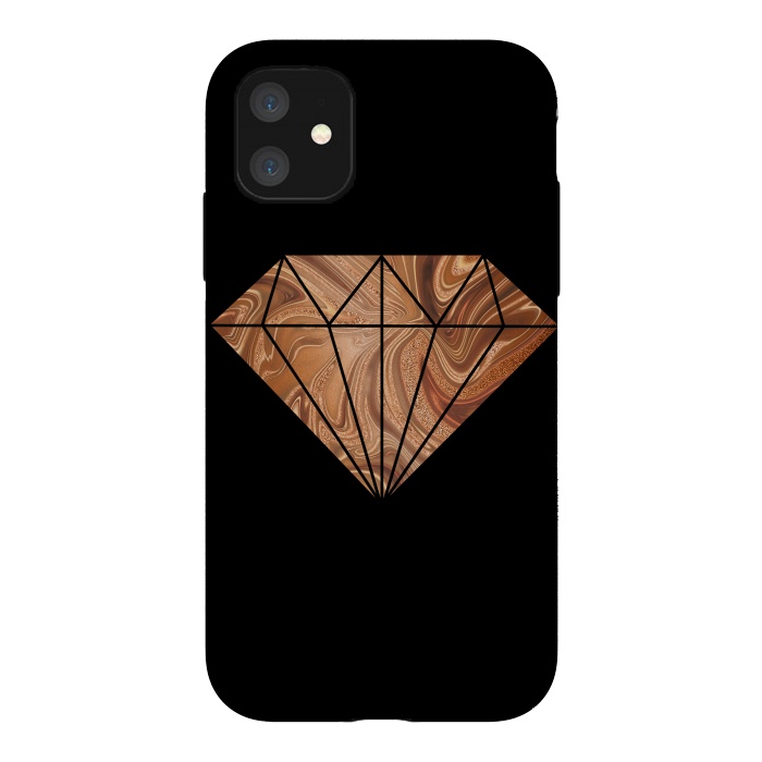 iPhone 11 StrongFit Copper Diamond 2 by Andrea Haase