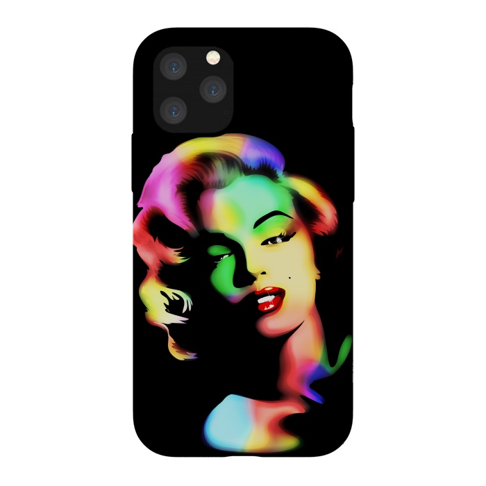 iPhone 11 Pro StrongFit Marilyn Monroe Rainbow Colors  by BluedarkArt