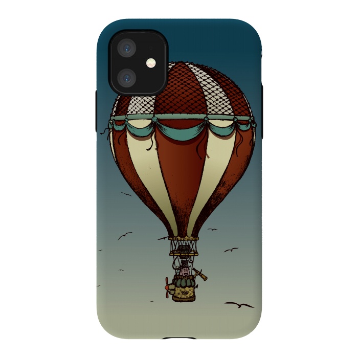 iPhone 11 StrongFit Fantastic voyage of Mr.Pig by Mangulica