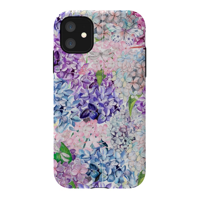 iPhone 11 StrongFit Purple Vintage Lilacs  by  Utart