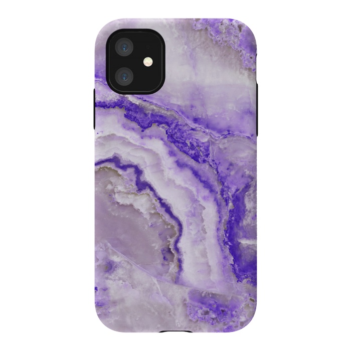 iPhone 11 StrongFit Ultra Violet Veined Marble by  Utart