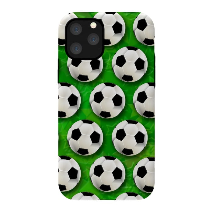 iPhone 11 Pro StrongFit Soccer Ball Football Pattern by BluedarkArt
