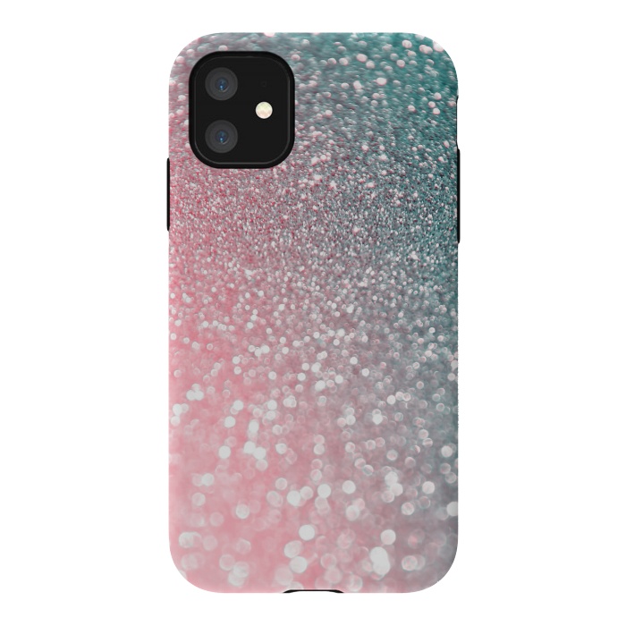 iPhone 11 StrongFit Ice Pink Faux Glitter by  Utart