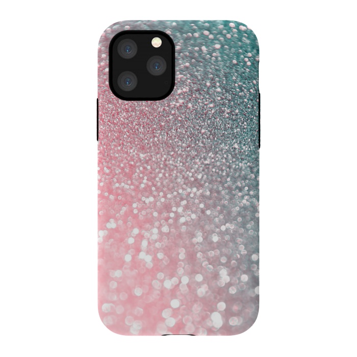 iPhone 11 Pro StrongFit Ice Pink Faux Glitter by  Utart