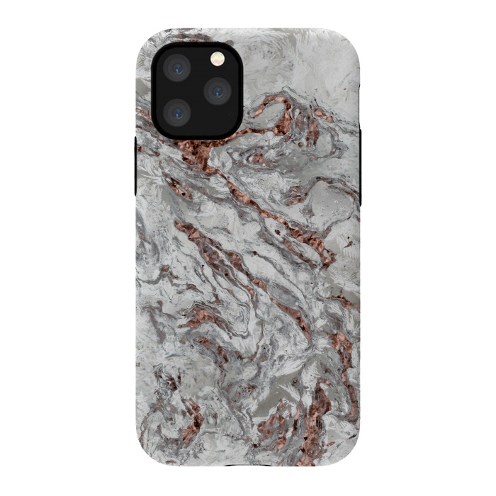 iPhone 11 Pro StrongFit Marble And Copper Glamour 2 by Andrea Haase